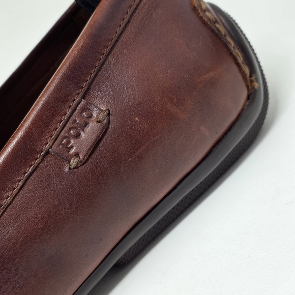 Polo Ralph Lauren Driving Penny Loafer Brown Leather Reynold Size 11.5D 11721 main image 11